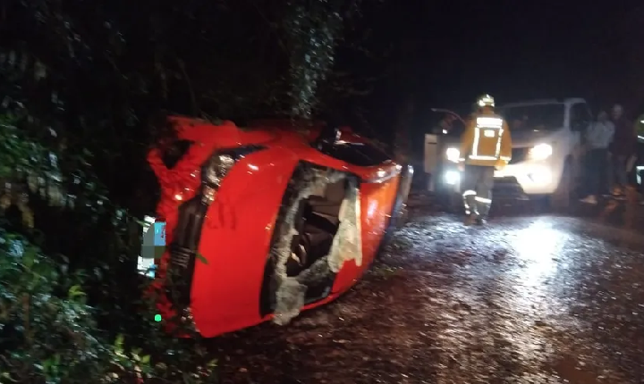 Duas pessoas ficam feridas em acidente no interior de Tunápolis