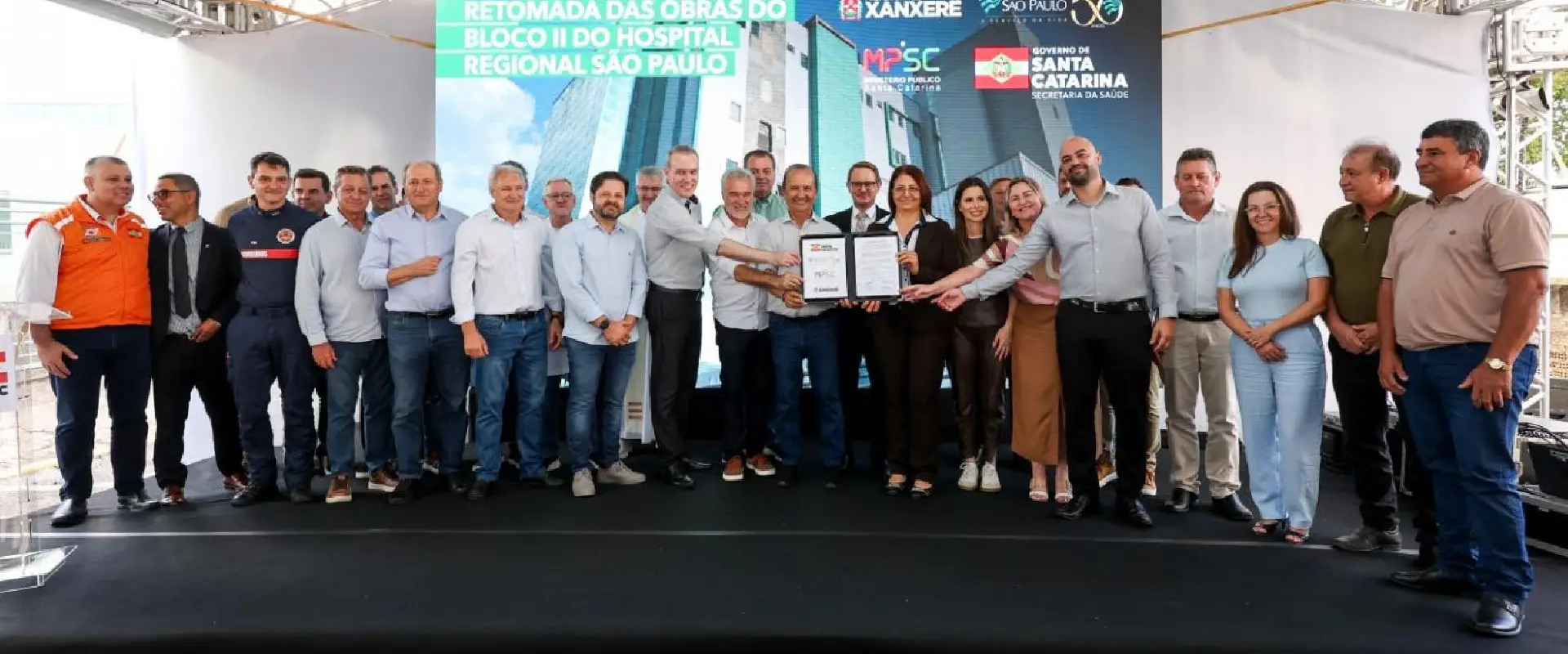 Governo do Estado anuncia retomada das obras no Hospital Regional em Xanxerê