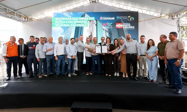 Governo do Estado anuncia retomada das obras no Hospital Regional em Xanxerê