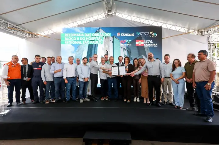 Governo do Estado anuncia retomada das obras no Hospital Regional em Xanxerê