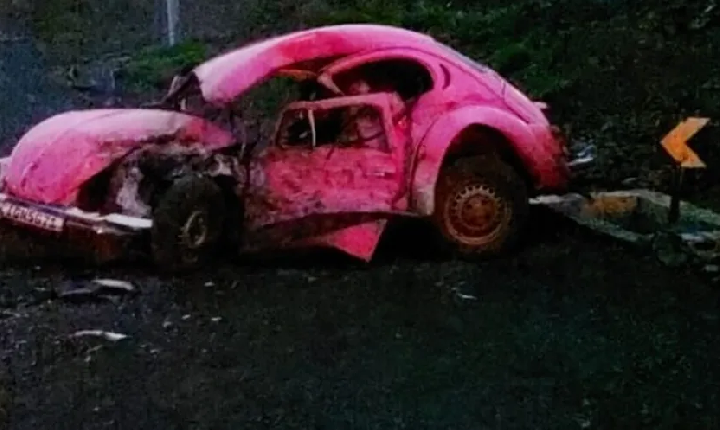 Motorista de Fusca morre em colisão  no interior de Itapiranga