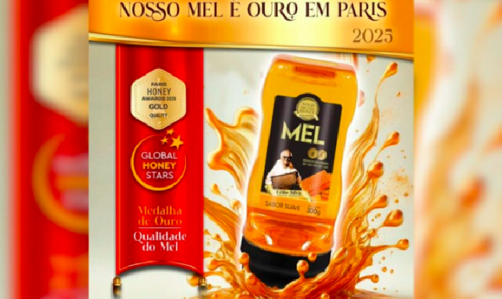 O melhor mel do mundo, eleito em Paris, é produzido em SC