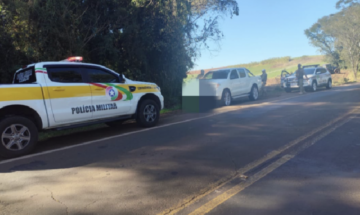 PM recupera caminhonete furtada em Iporã do Oeste