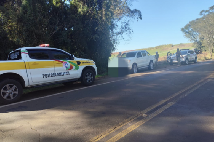 PM recupera caminhonete furtada em Iporã do Oeste