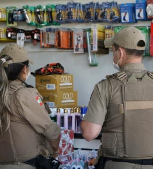 Polícia Militar inicia fiscalização sanitária no comércio