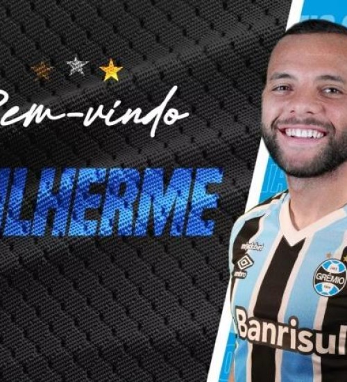 Grêmio anuncia contratação do atacante Guilherme.