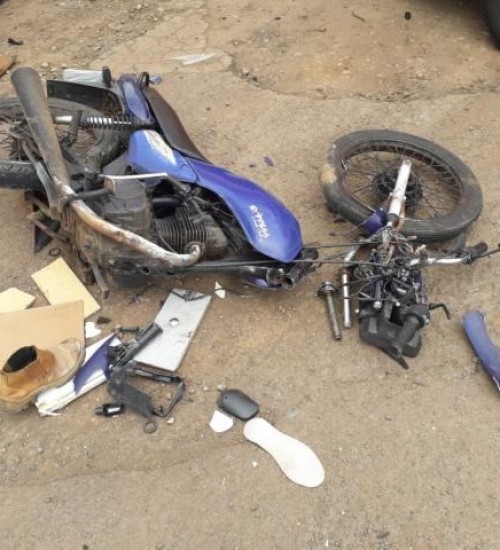 Motociclista fica ferido em acidente na BR-282 em Maravilha.