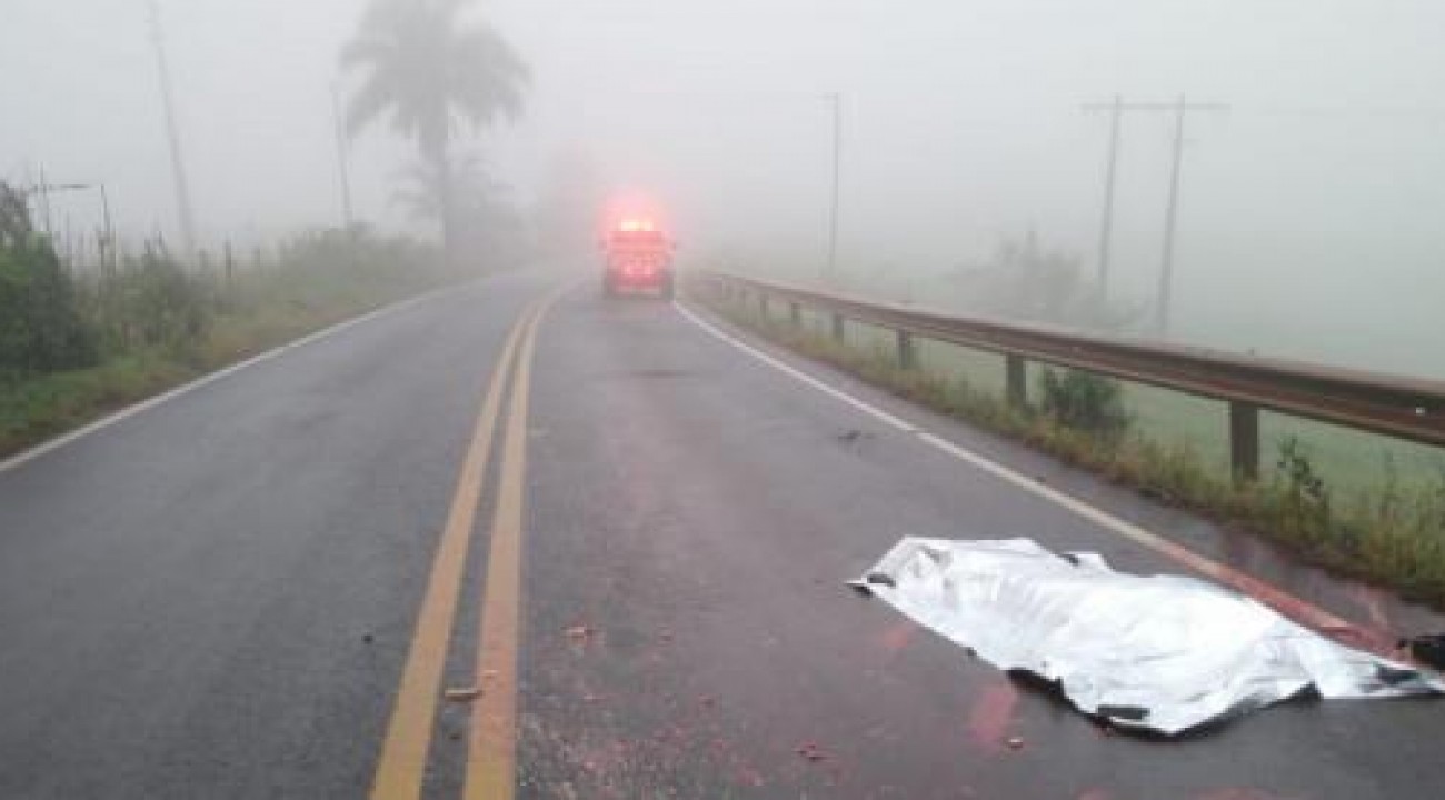 Pedestre morre atropelado na SC-480, em São Domingos