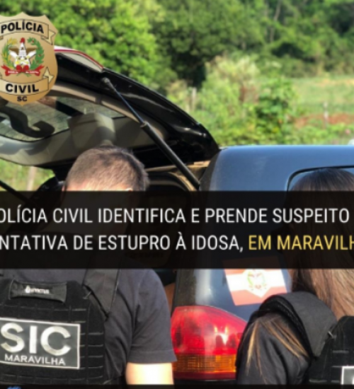 Polícia identifica e prende suspeito de tentativa de estupro à idosa em Maravilha