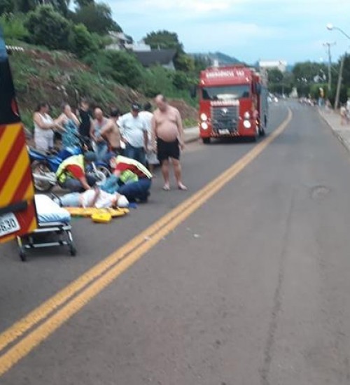Corpo de Bombeiros atende acidente de trânsito em Itapiranga.