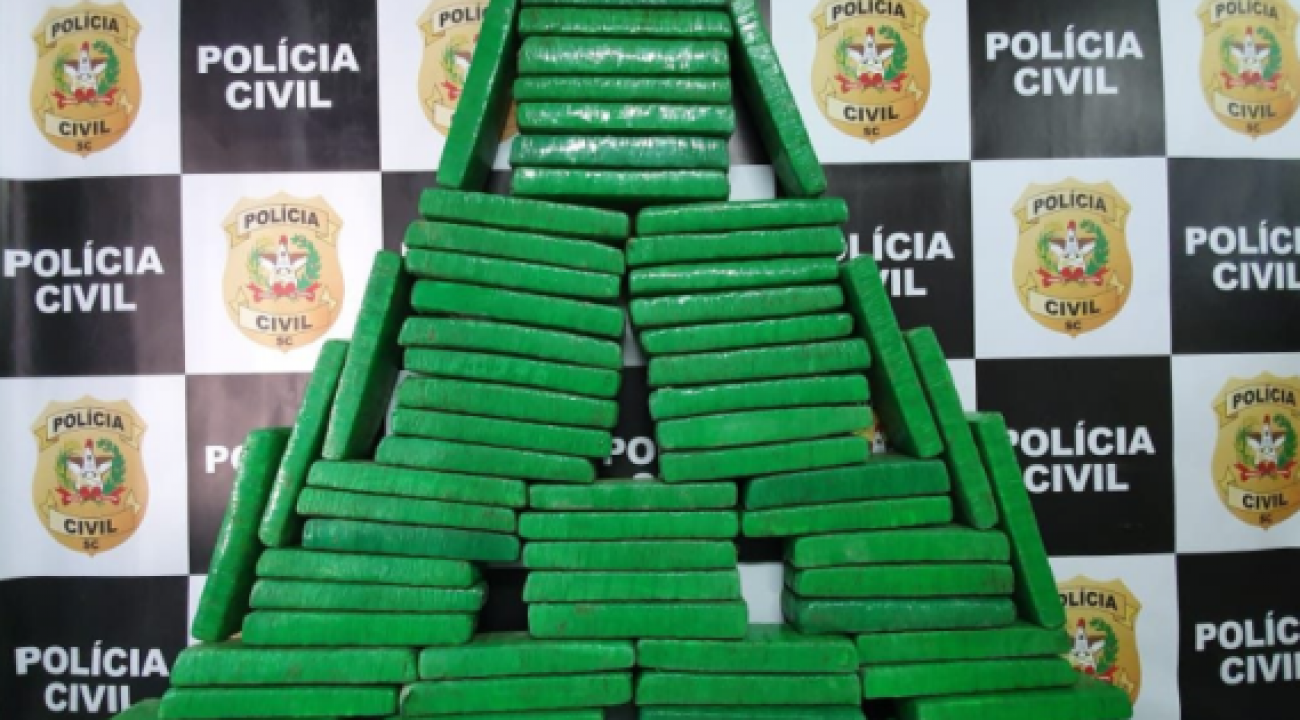 Polícia Civil apreende 90 tabletes de maconha e prende traficantes