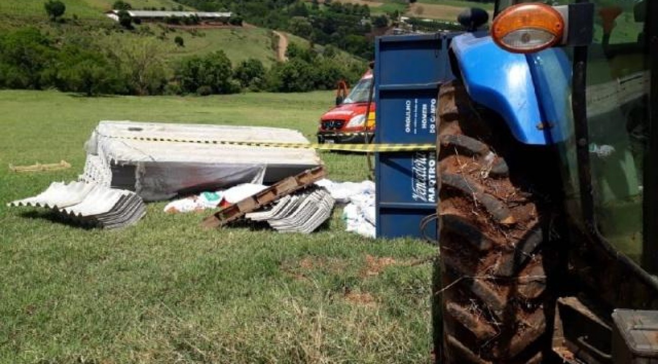 Criança de nove anos morre em acidente com máquina agrícola em São Carlos SC.