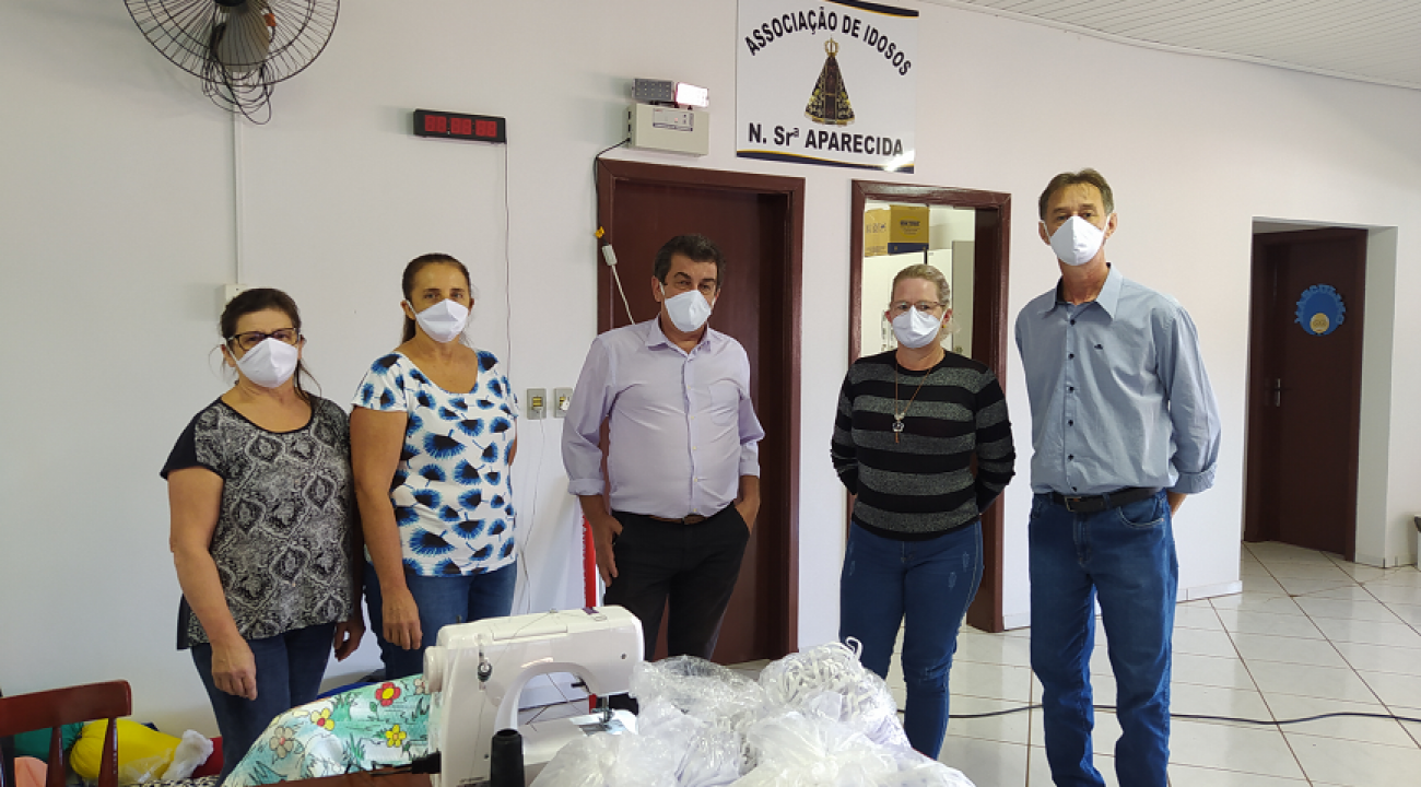 Prefeitura de Santa Helena recebe doação de 1.000 máscaras.