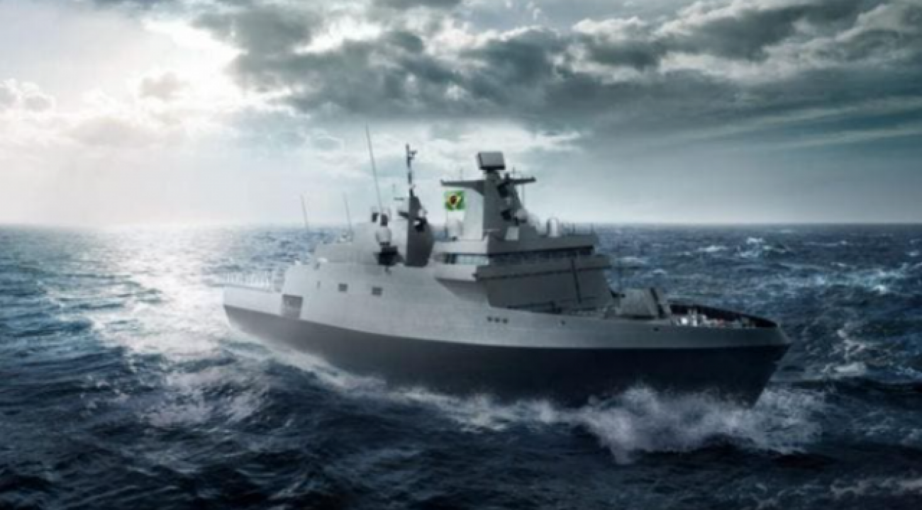 Construção de navios da Marinha em SC desperta interesse no exterior.