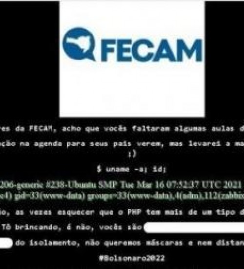 Site da Fecam é alvo de ataque hacker; veja o que se sabe.
