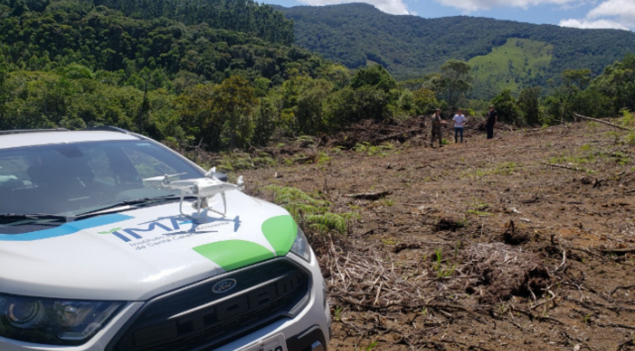 IMA identifica desmatamento ilegal por imagens de satélite e atua contra crimes ambientais.