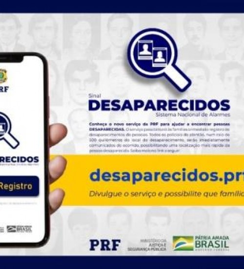 PRF lança ferramenta para ajudar a localizar pessoas desaparecidas.