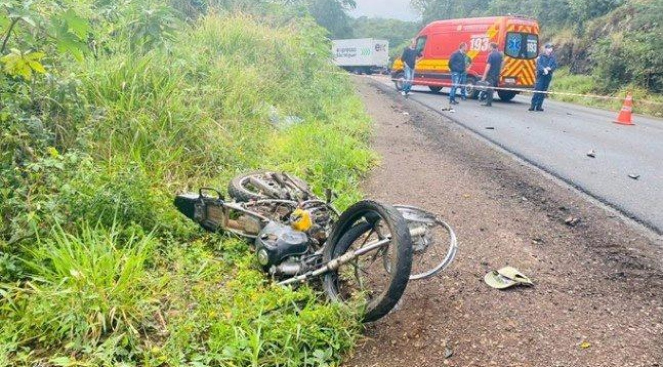 Motociclista morre após grave acidente na SC 163 em Itapiranga