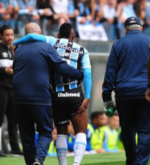 Campaz tem lesão muscular confirmada e vira desfalque no Grêmio.