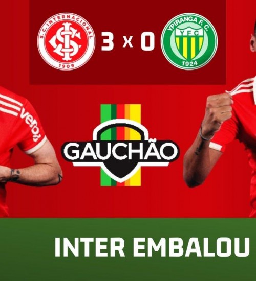 Inter goleia Ypiranga e assume vice-liderança do Gauchão.
