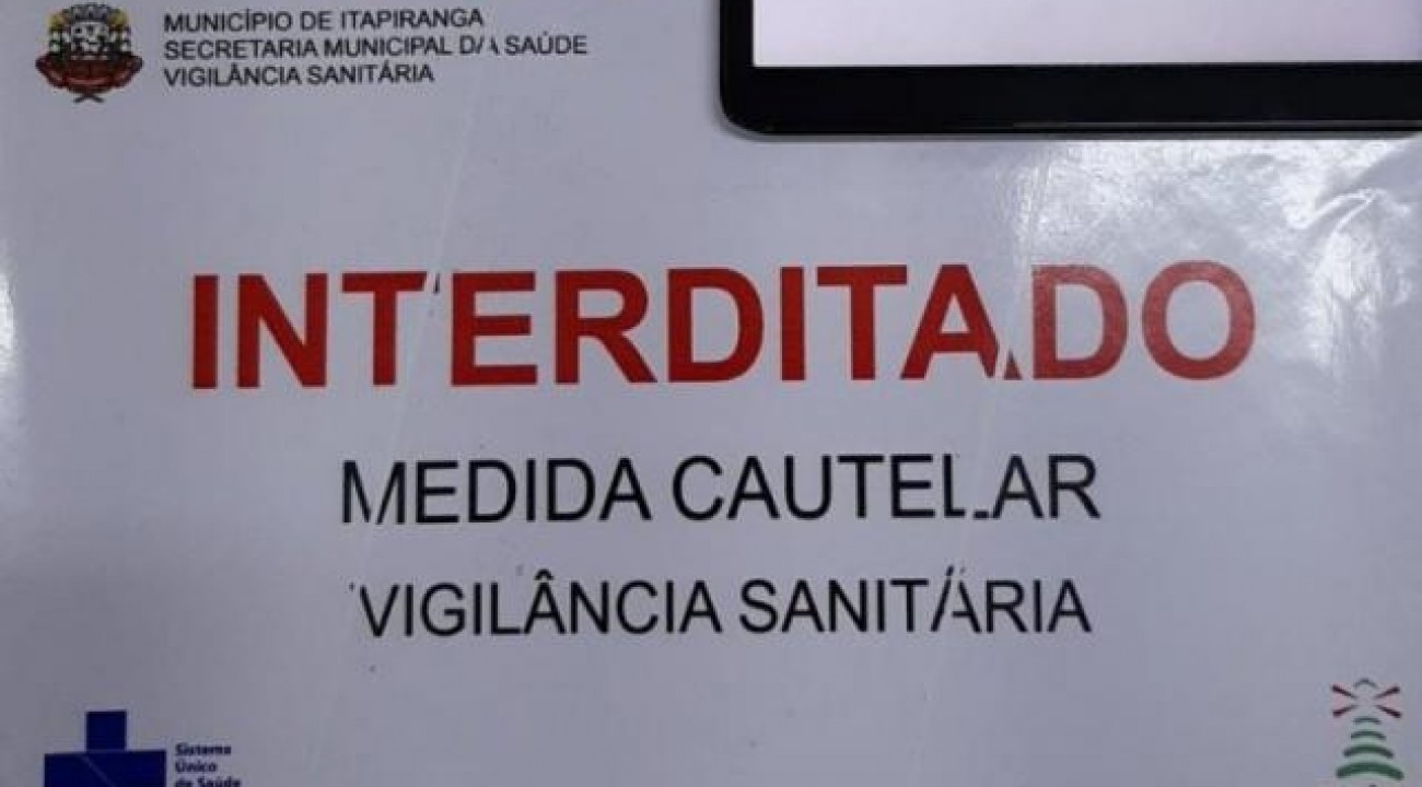 Vigilância Sanitária Interdita panificadora em Itapiranga: Também foi interditada uma clínica médica.