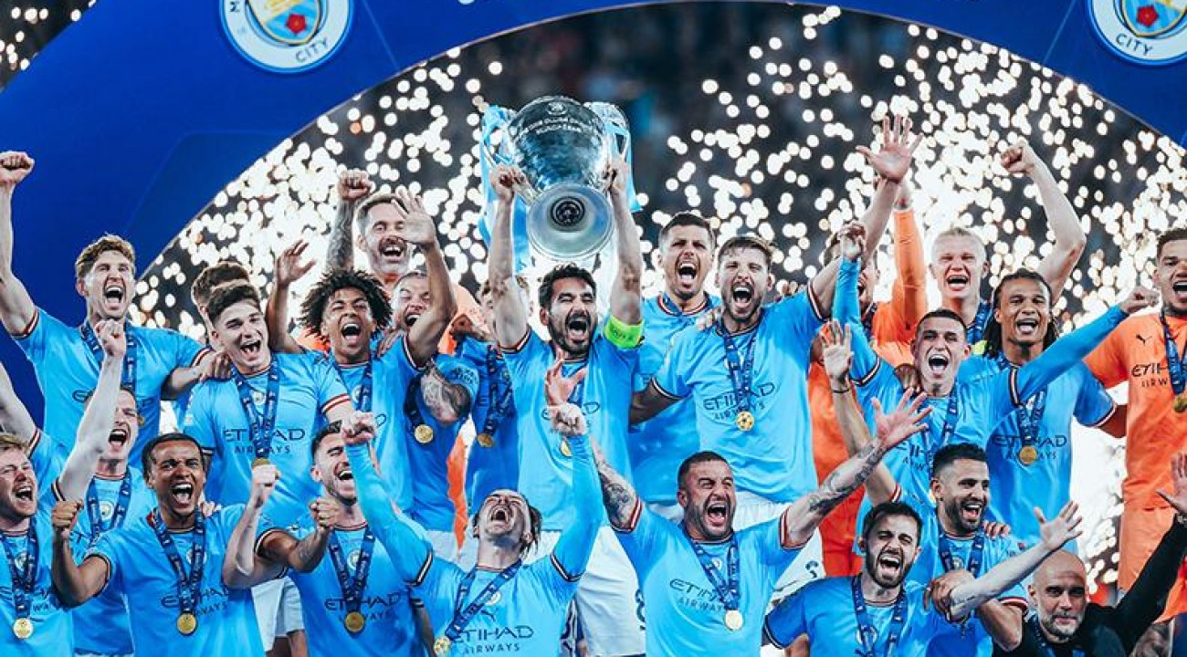 Manchester City vence Inter de Milão, fatura Liga dos Campeões e garante tríplice coroa.