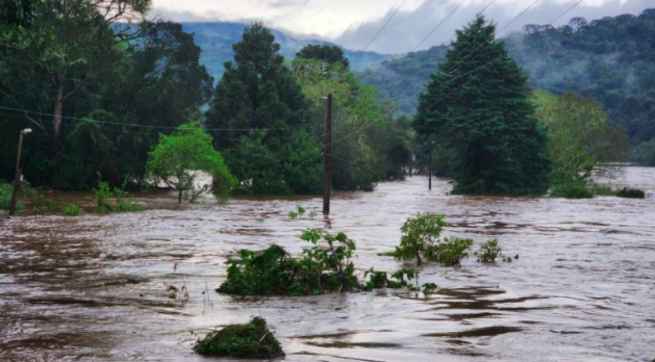 Chega a 60 o número de municípios em situação de emergência devido às chuvas em SC.