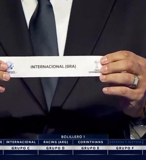 Inter conhece adversários da fase de grupos da Copa Sul-Americana.