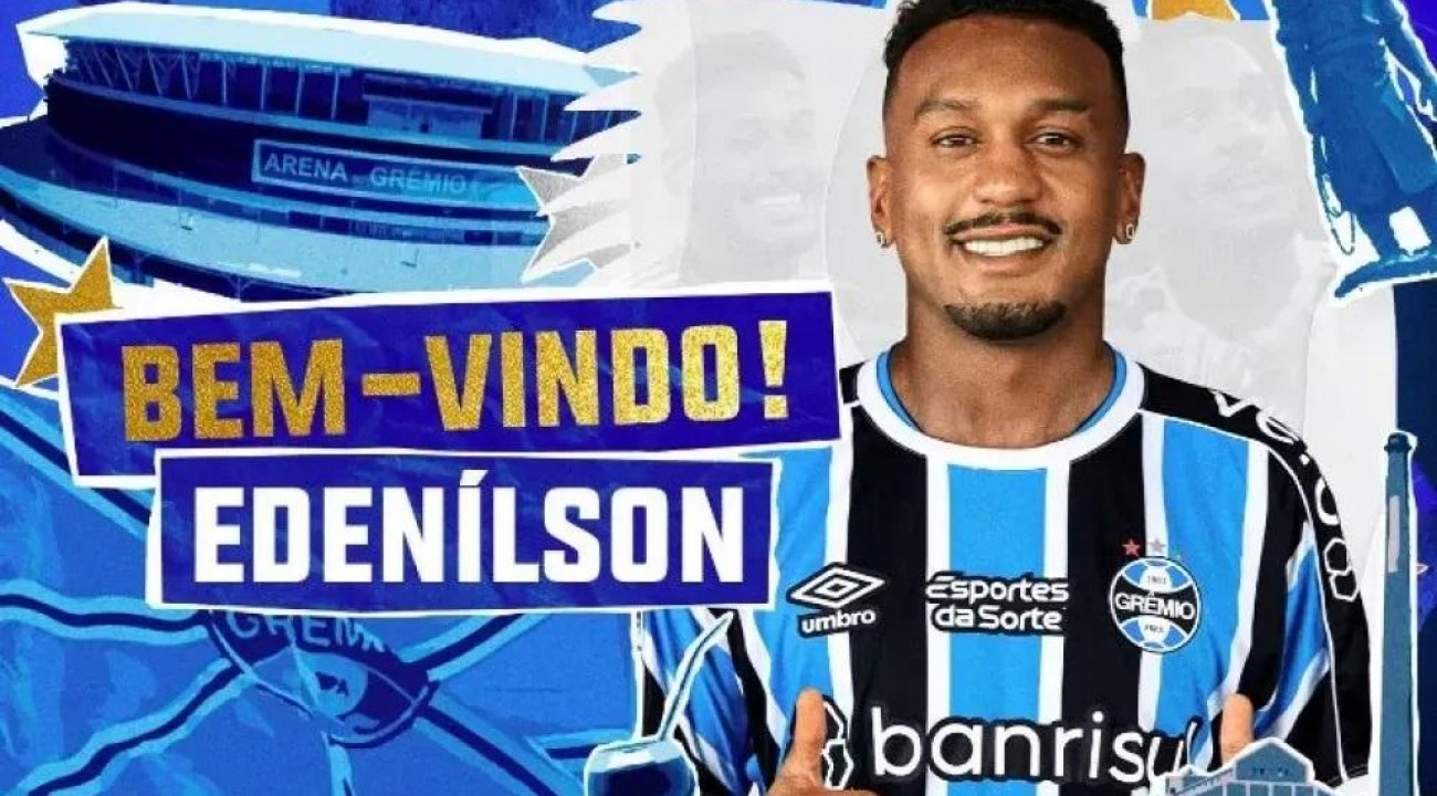 Grêmio anuncia contratação de Edenilson.