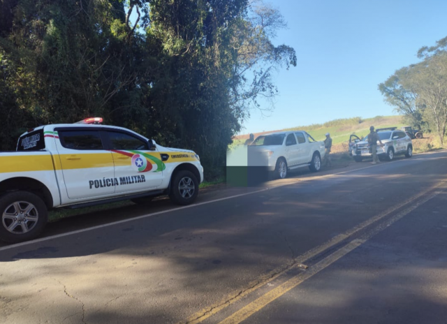 PM recupera caminhonete furtada em Iporã do Oeste
