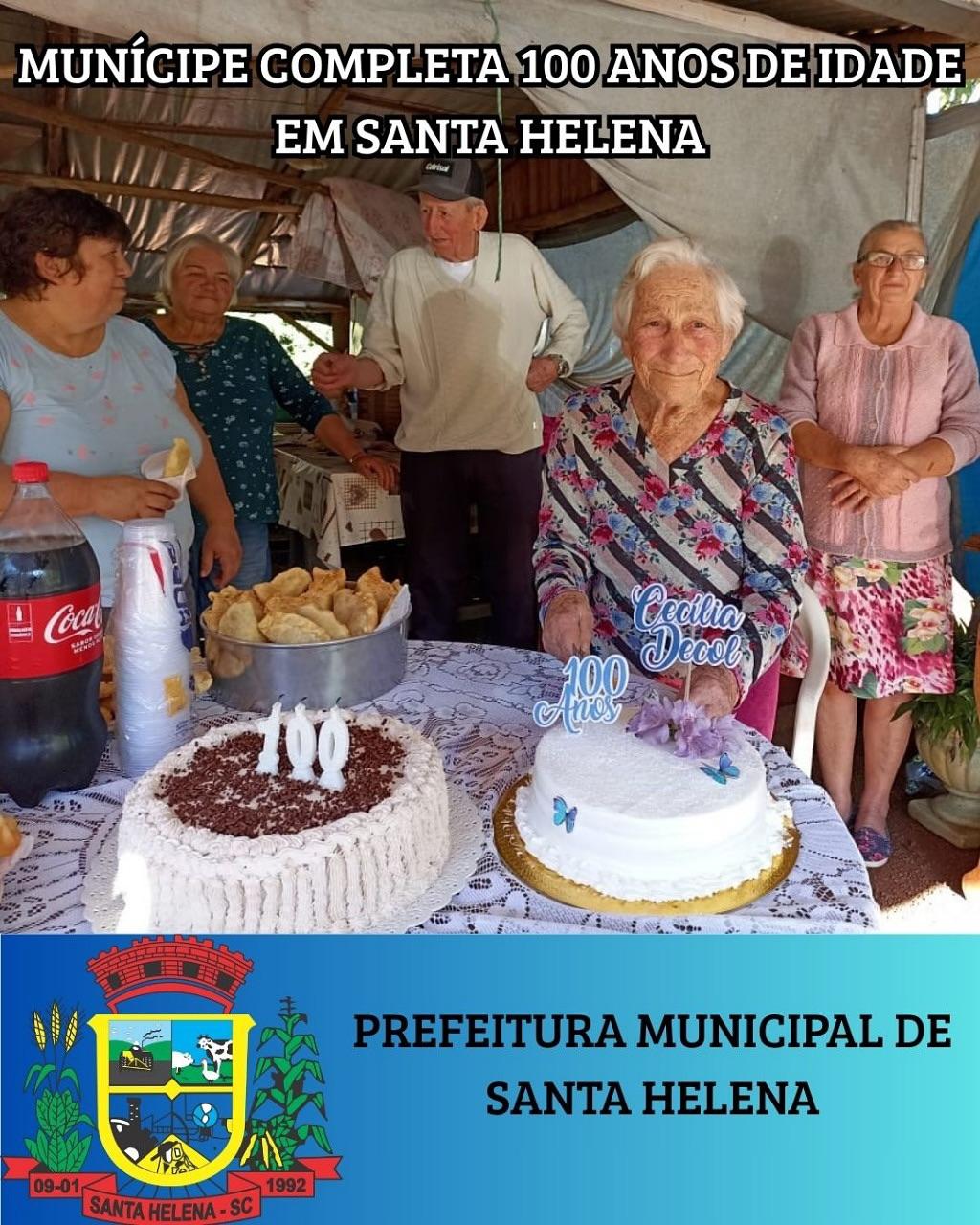 Moradora de Santa Helena celebra 100 anos
