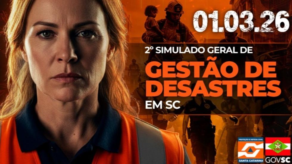 Tunápolis realiza 2º simulado de desastres neste domingo, 1º